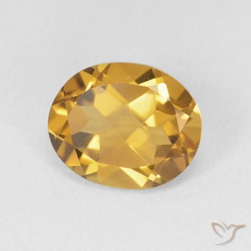 9,17 ctw natürlicher Medium Dark-Golden Citrin, Oval, VVS-VS