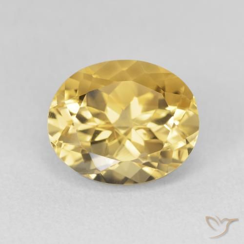 4.03ct Natürlicher gold-orange Citrin, Oval, VVS-VS