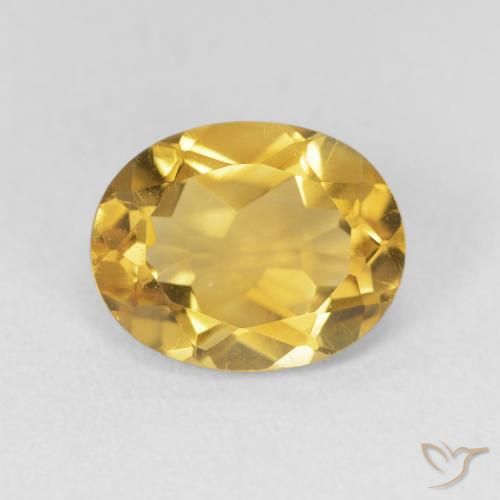 3.18ct Natürlicher Golden Citrin, Oval, VVS-VS