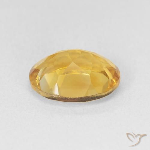 9,17 ctw natürlicher Golden Citrin, Oval, VVS-VS