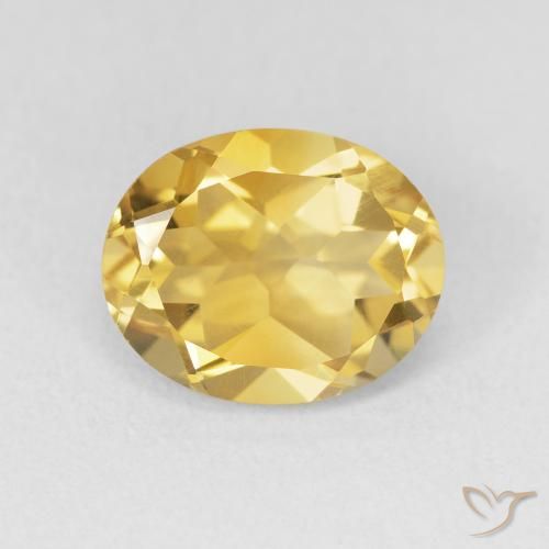3.48ct Natürlicher Golden Citrin, Oval, VVS-VS