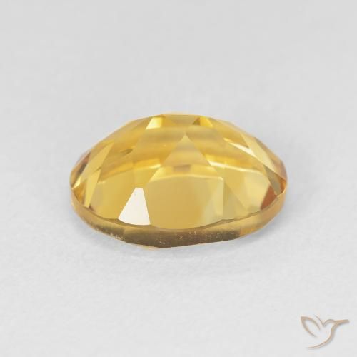 9,17 ctw natürlicher Golden Citrin, Oval, VVS-VS