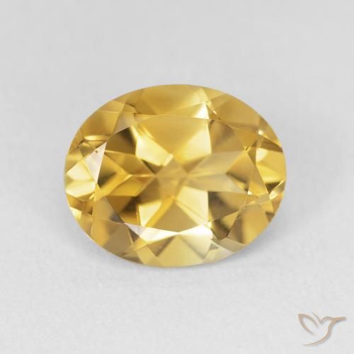 3.25ct Natürlicher Tiefes Gold Citrin, Oval, VVS-VS