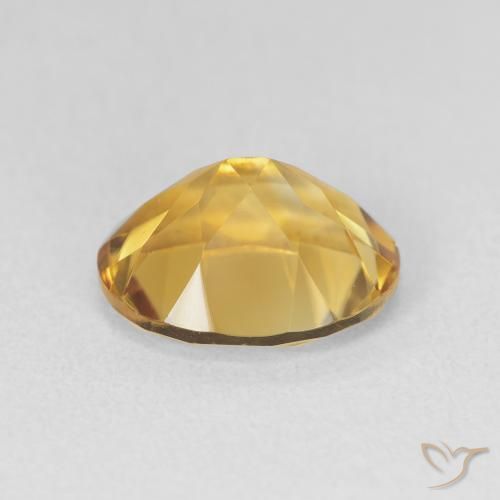 9,17 ctw natürlicher Tiefes Gold Citrin, Oval, VVS-VS