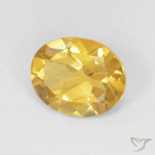 9,17 ctw natürlicher Mittelgold Citrin, Oval, VVS-VS