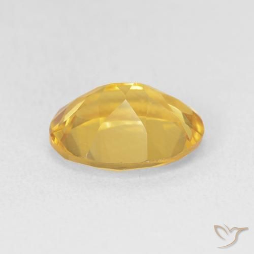 9,17 ctw natürlicher Mittelgold Citrin, Oval, VVS-VS