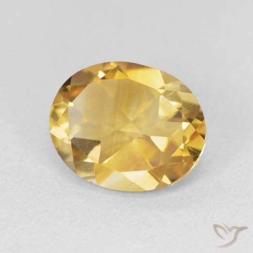 9,17 ctw natürlicher Tiefes Gold Citrin, Oval, VVS-VS