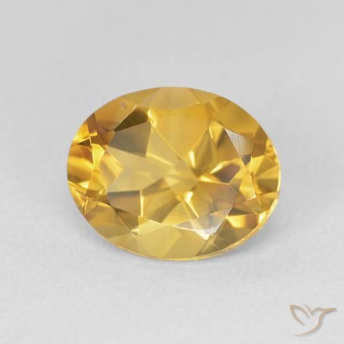 9,17 ctw natürlicher Helles Gold Citrin, Oval, VVS-VS