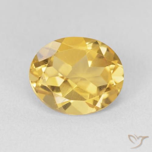 3.52ct Natürlicher Tiefes Gold Citrin, Oval, VVS-VS