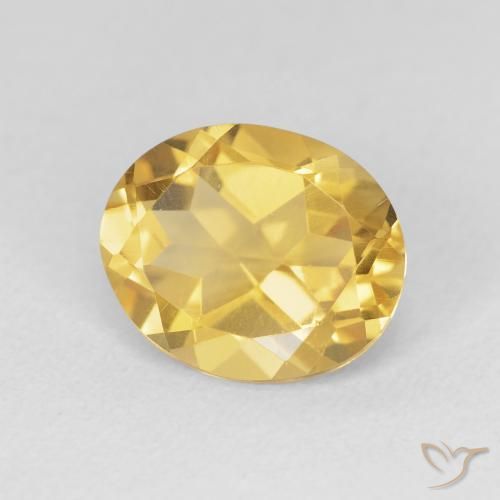 9,17 ctw natürlicher Tiefes Gold Citrin, Oval, VVS-VS