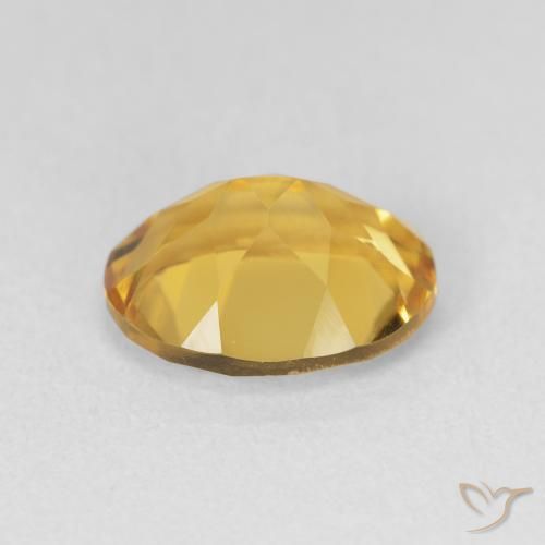 9,17 ctw natürlicher Golden Citrin, Oval, VVS-VS