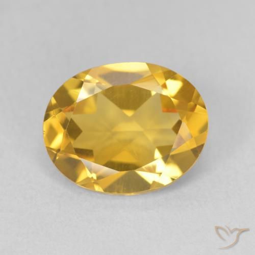 3.11ct Natürlicher Mittleres Gold Citrin, Oval, VVS