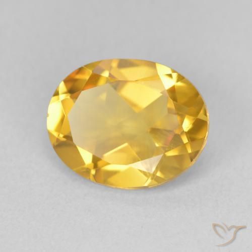 9,17 ctw natürlicher Mittleres Gold Citrin, Oval, VVS