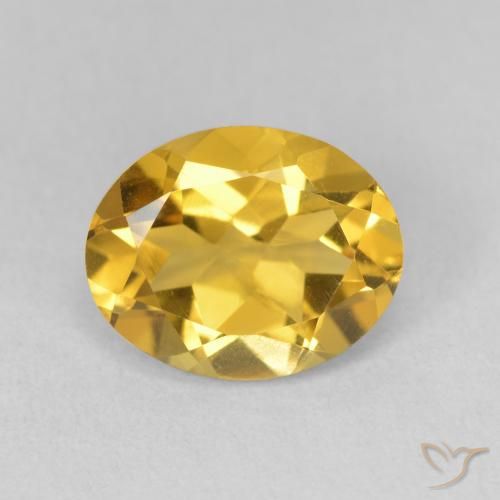 3.03ct Natürlicher Golden Citrin, Oval, VVS-VS