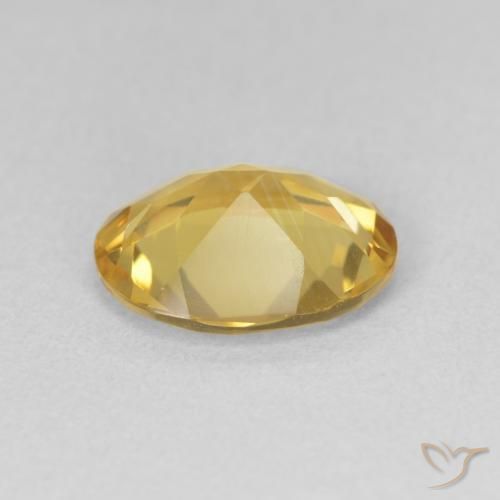 9,17 ctw natürlicher Mittelgold Citrin, Oval, VVS-VS