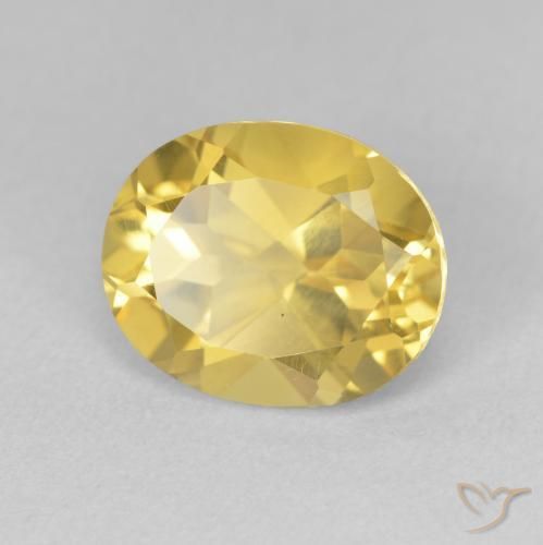 9,17 ctw natürlicher gold-orange Citrin, Oval, VVS-VS