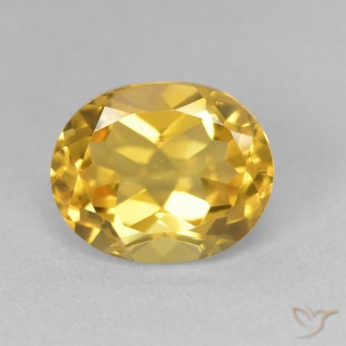 3.54ct Natürlicher Golden Citrin, Oval, VVS-VS