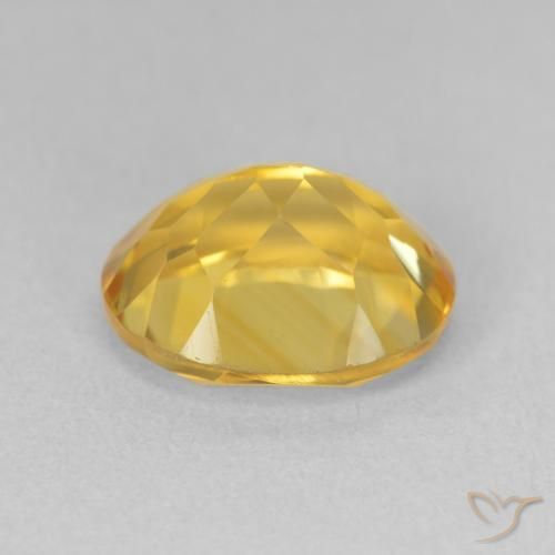 9,17 ctw natürlicher Golden Citrin, Oval, VVS-VS