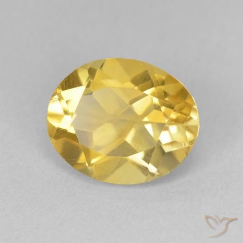 9,17 ctw natürlicher Mittelgold Citrin, Oval, VVS-VS