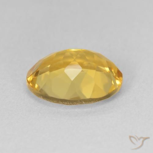9,17 ctw natürlicher Golden Citrin, Oval, VVS-VS