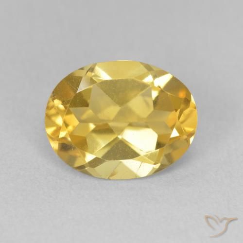 2.87ct Natürlicher gold-orange Citrin, Oval, VVS-VS