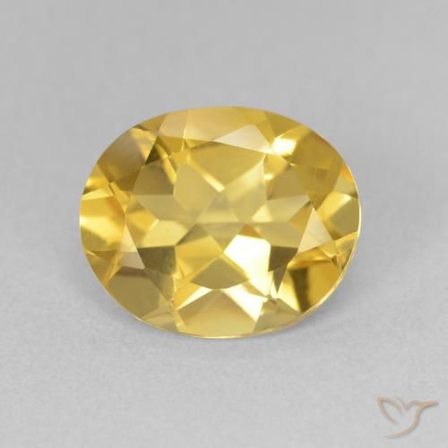 2.94ct Natürlicher gold-orange Citrin, Oval, VVS-VS