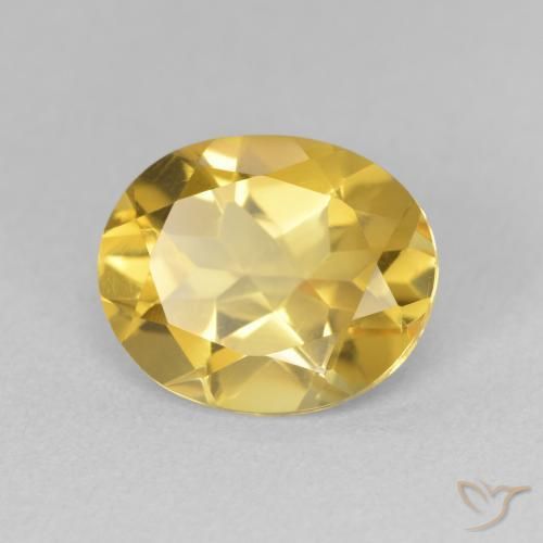 9,17 ctw natürlicher gold-orange Citrin, Oval, VVS-VS