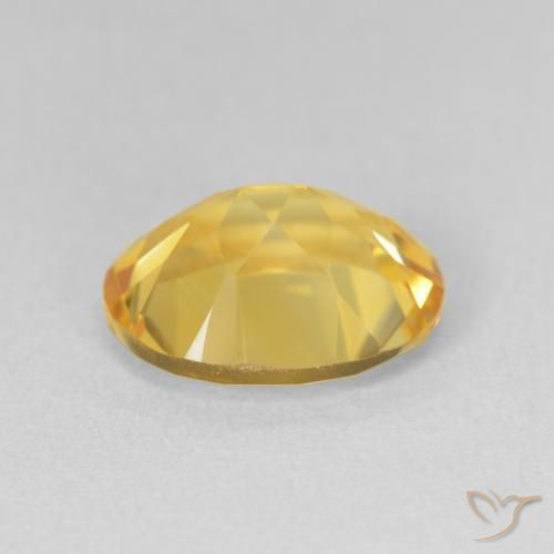 9,17 ctw natürlicher gold-orange Citrin, Oval, VVS-VS