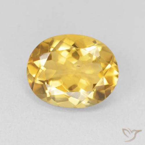 3.30ct Natürlicher Tiefes Gold Citrin, Oval, VVS