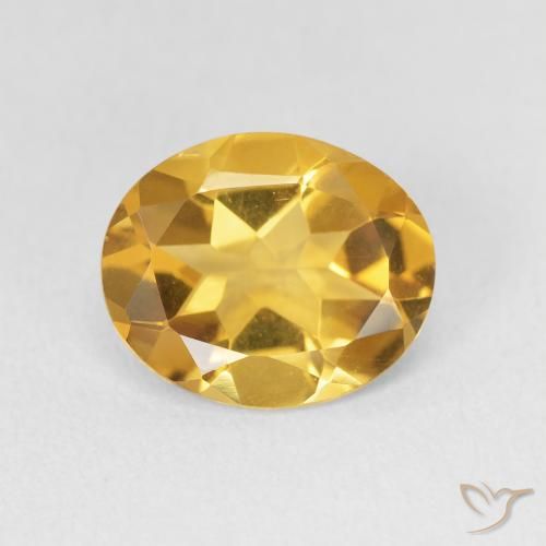 2.58ct Natürlicher Golden Citrin, Oval, VVS