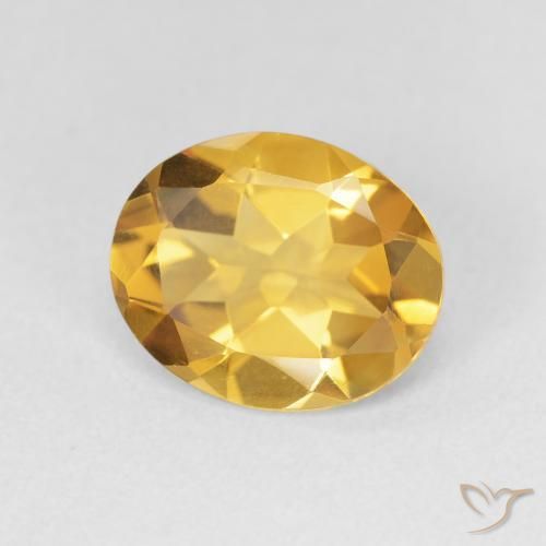 9,17 ctw natürlicher Golden Citrin, Oval, VVS