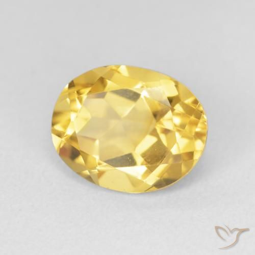 9,17 ctw natürlicher Tiefes Gold Citrin, Oval, VVS