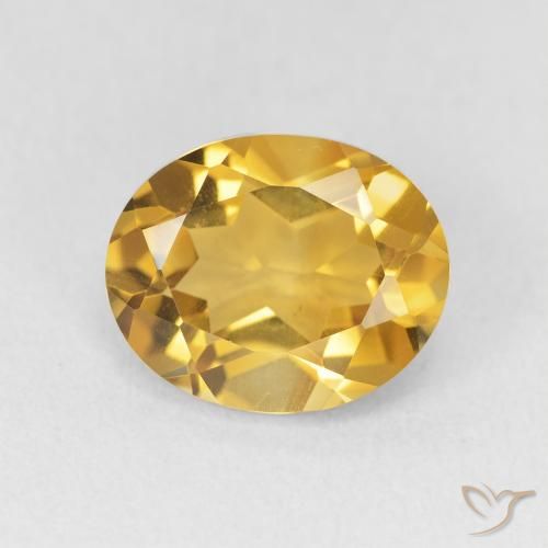 3.36ct Natürlicher Golden Citrin, Oval, VVS