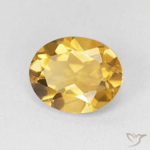 9,17 ctw natürlicher Golden Citrin, Oval, VVS