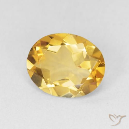 9,17 ctw natürlicher Golden Citrin, Oval, VVS