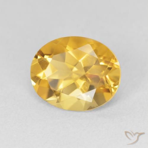 9,17 ctw natürlicher Helles Gold Citrin, Oval, VVS