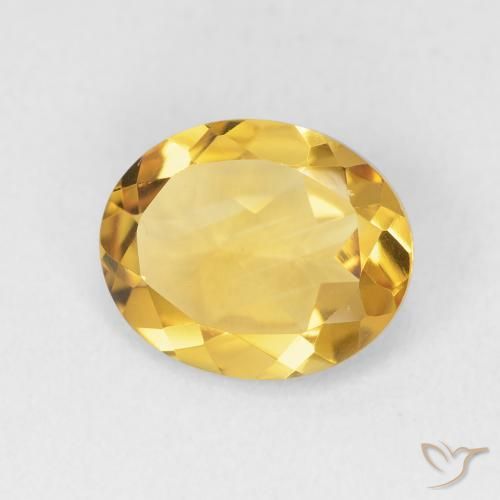 9,17 ctw natürlicher Golden Citrin, Oval, VVS