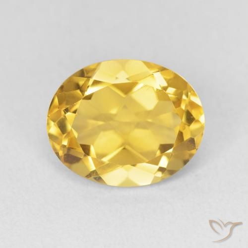 3.52ct Natürlicher Golden Citrin, Oval, VVS