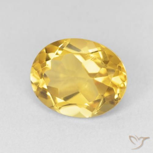 9,17 ctw natürlicher Golden Citrin, Oval, VVS