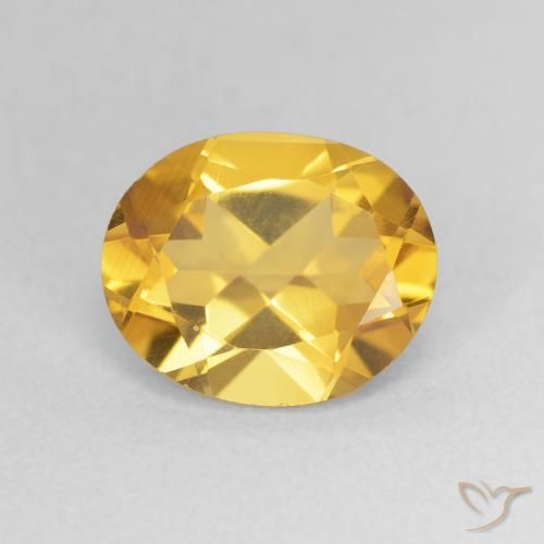 3.14ct Natürlicher Golden Citrin, Oval, VVS