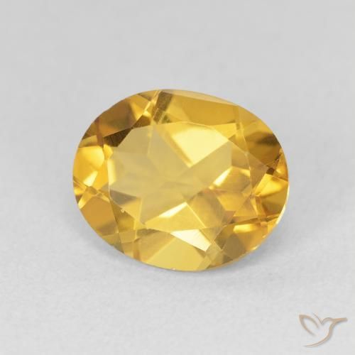 9,17 ctw natürlicher Golden Citrin, Oval, VVS