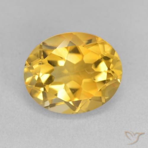3.72ct Natürlicher Mittleres Gold Citrin, Oval, VVS-VS