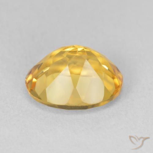 9,17 ctw natürlicher gold-orange Citrin, Oval, VVS-VS