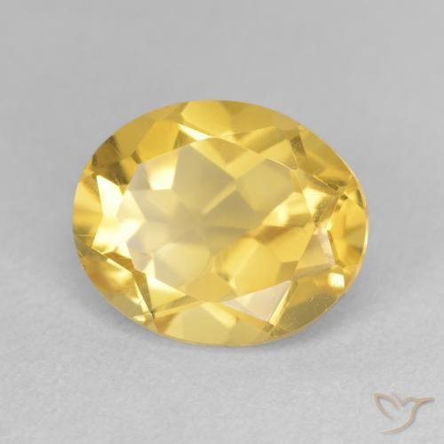 9,17 ctw natürlicher Mittelgold Citrin, Oval, VVS-VS