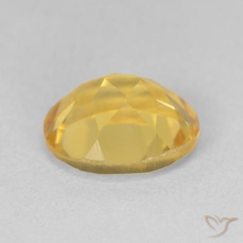 9,17 ctw natürlicher Mittelgold Citrin, Oval, VVS-VS