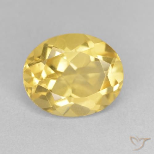 3.35ct Natürlicher gold-orange Citrin, Oval, VVS-VS
