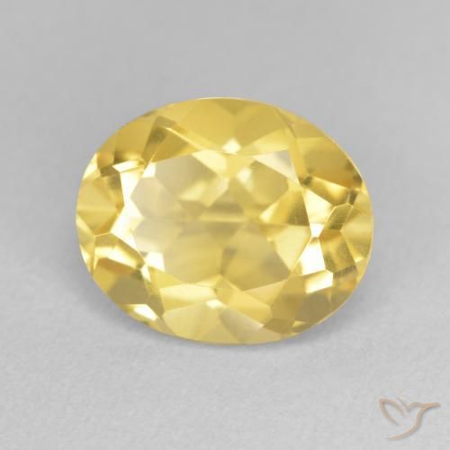 9,17 ctw natürlicher gold-orange Citrin, Oval, VVS-VS