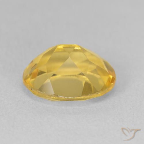 9,17 ctw natürlicher gold-orange Citrin, Oval, VVS-VS