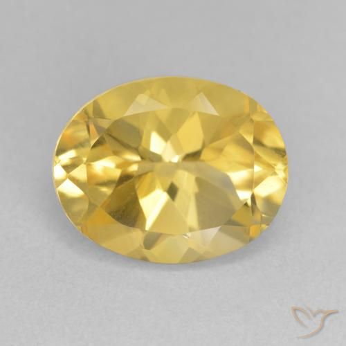 3.82ct Natürlicher gold-orange Citrin, Oval, VVS-VS