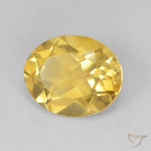 9,17 ctw natürlicher gold-orange Citrin, Oval, VVS-VS